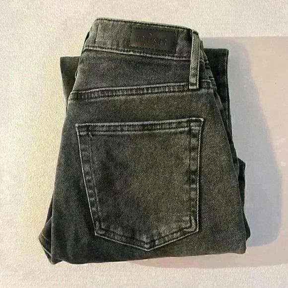 Hollister Womens Ultra High Rise Straight Leg Jeans Black Distressed Zipper 26 3 - Picture 8 of 12